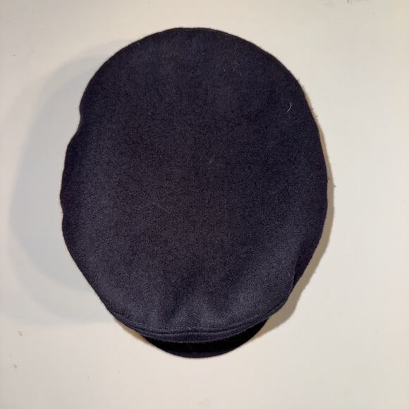 Vintage Aegean Greek Fisherman's Black Wool Hat 58cm 7 1/4 made in Greece - Picture 2 of 9